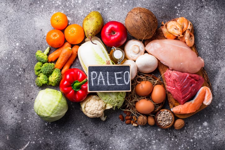 Examples of foods included in paleo diet