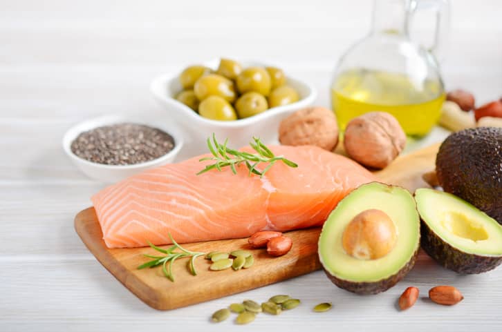 Salmon, avocado and other healthy fats